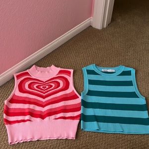 Zara Sweater Tank Vests